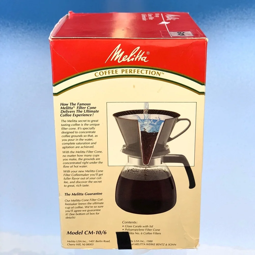 Melitta® 10-Cup Pour-Over Cone Filter Coffeemaker